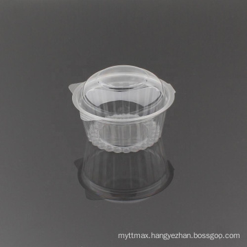 16oz plastic clamshell packaging food salad container with dome lid